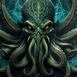 Mythe de l'horreur Cthulhu Housse de Couette Imprimée 3D Douce 3 Pièces Literie Garçons Filles