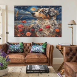 Bouvier bernois Peinture sur toile sans cadre, impressions posters art mural pour déco maison chambre bureau