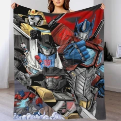 Transformers Megatron Plaid en Polaire Imprimé 3D Couverture Douce Confortable pour Canapé Lit Bureau