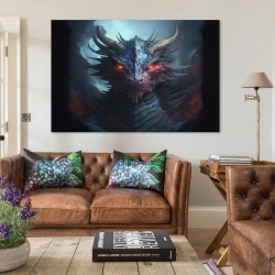 occidental Dragon Peinture sur toile sans cadre, impressions posters art mural pour déco maison chambre bureau