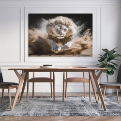 Lion Peinture sur toile sans cadre, impressions posters art mural pour déco maison chambre bureau