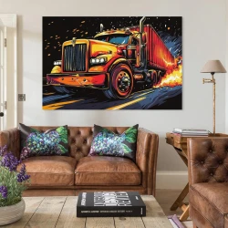 Grande camion Pittura su tela senza cornice, stampe di poster arte murale per arredo casa camera ufficio