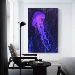 Méduse Peinture sur toile sans cadre, impressions posters art mural pour déco maison chambre bureau