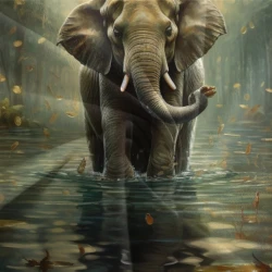Éléphant Housse de Couette Imprimée 3D Douce 3 Pièces Literie Garçons Filles