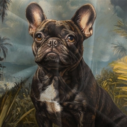 Bouledogue français Housse de Couette Imprimée 3D Douce 3 Pièces Literie Garçons Filles