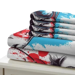 Crâne Housse de Couette Imprimée 3D Douce 3 Pièces Literie Garçons Filles