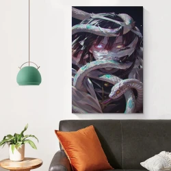 Tueur de démons: Demon Slayer Peinture sur toile sans cadre, impressions posters art mural pour déco maison chambre bureau