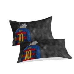 Lionel Messi Copripiumino Stampato 3D Morbido 3 Pezzi Biancheria da Letto per Ragazzi Ragazze