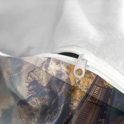 Tren de vapor Funda Nórdica Impresa en 3D Suave 3 Piezas Ropa de Cama para Niños Niñas