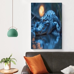 Crocodile Peinture sur toile sans cadre, impressions posters art mural pour déco maison chambre bureau