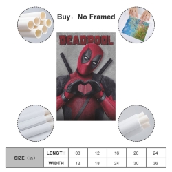 Marvel Deadpool Peinture sur toile sans cadre, impressions posters art mural pour déco maison chambre bureau