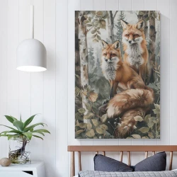 Renard Peinture sur toile sans cadre, impressions posters art mural pour déco maison chambre bureau
