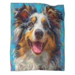 Bouvier bernois Plaid en Polaire Imprimé 3D Couverture Douce Confortable pour Canapé Lit Bureau