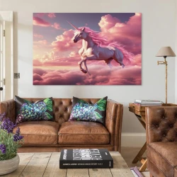 Licorne Peinture sur toile sans cadre, impressions posters art mural pour déco maison chambre bureau