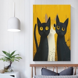 Cute Chat Peinture sur toile sans cadre, impressions posters art mural pour déco maison chambre bureau
