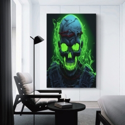 Crâne Peinture sur toile sans cadre, impressions posters art mural pour déco maison chambre bureau