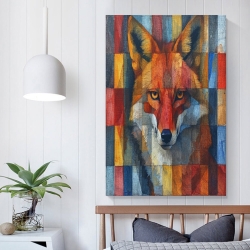Renard Peinture sur toile sans cadre, impressions posters art mural pour déco maison chambre bureau