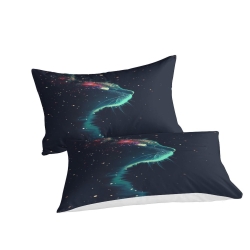 Chat Housse de Couette Imprimée 3D Douce 3 Pièces Literie Garçons Filles