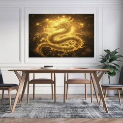 Dragon Peinture sur toile sans cadre, impressions posters art mural pour déco maison chambre bureau