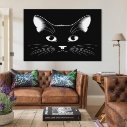 Cute Chat Peinture sur toile sans cadre, impressions posters art mural pour déco maison chambre bureau