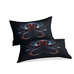 Pieuvre Housse de Couette Imprimée 3D Douce 3 Pièces Literie Garçons Filles