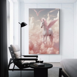 Licorne Peinture sur toile sans cadre, impressions posters art mural pour déco maison chambre bureau