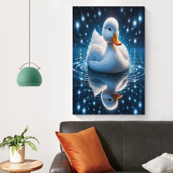 Canard Peinture sur toile sans cadre, impressions posters art mural pour déco maison chambre bureau