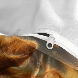 Golden Retriever Housse de Couette Imprimée 3D Douce 3 Pièces Literie Garçons Filles