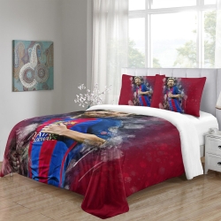 Lionel Messi Housse de Couette Imprimée 3D Douce 3 Pièces Literie Garçons Filles