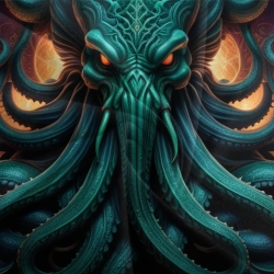 Mythe de l'horreur Cthulhu Housse de Couette Imprimée 3D Douce 3 Pièces Literie Garçons Filles