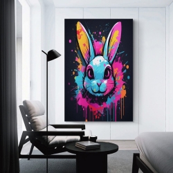 Lapin Petit lapin Peinture sur toile sans cadre, impressions posters art mural pour déco maison chambre bureau