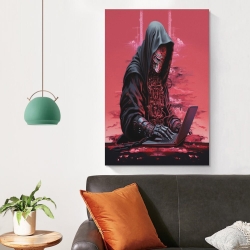 Hacker Peinture sur toile sans cadre, impressions posters art mural pour déco maison chambre bureau