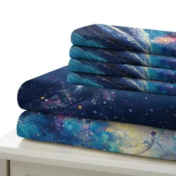 Baleine Housse de Couette Imprimée 3D Douce 3 Pièces Literie Garçons Filles