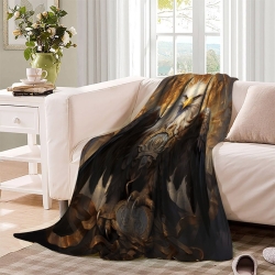 Aigle Plaid en Polaire Imprimé 3D Couverture Douce Confortable pour Canapé Lit Bureau