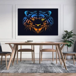 Tigre Peinture sur toile sans cadre, impressions posters art mural pour déco maison chambre bureau