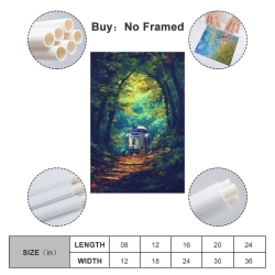 R2-D2 Star Wars Peinture sur toile sans cadre, impressions posters art mural pour déco maison chambre bureau