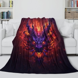 Dragón Manta de Forro Polar Impresa en 3D Suave y Acogedora para Sofá Cama Oficina