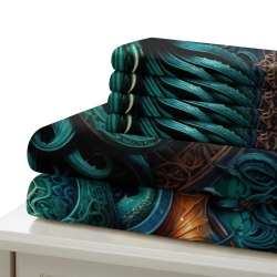 Mythe de l'horreur Cthulhu Housse de Couette Imprimée 3D Douce 3 Pièces Literie Garçons Filles