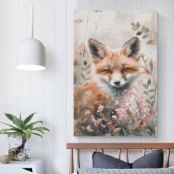 Renard Peinture sur toile sans cadre, impressions posters art mural pour déco maison chambre bureau
