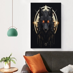 Loup Peinture sur toile sans cadre, impressions posters art mural pour déco maison chambre bureau