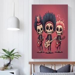 Crâne Peinture sur toile sans cadre, impressions posters art mural pour déco maison chambre bureau