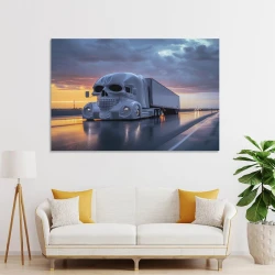 Gros camion Peinture sur toile sans cadre, impressions posters art mural pour déco maison chambre bureau