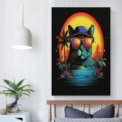 Chat Peinture sur toile sans cadre, impressions posters art mural pour déco maison chambre bureau
