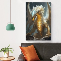 occidental Dragon Peinture sur toile sans cadre, impressions posters art mural pour déco maison chambre bureau