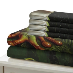 Grenouille Housse de Couette Imprimée 3D Douce 3 Pièces Literie Garçons Filles