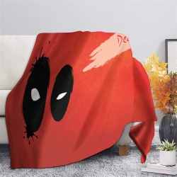 Marvel Deadpool Plaid en Polaire Imprimé 3D Couverture Douce Confortable pour Canapé Lit Bureau