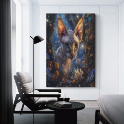 Cute Chat Peinture sur toile sans cadre, impressions posters art mural pour déco maison chambre bureau