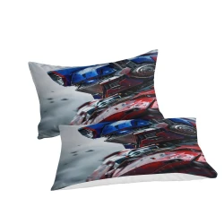 Transformers Optimus Prime Housse de Couette Imprimée 3D Douce 3 Pièces Literie Garçons Filles