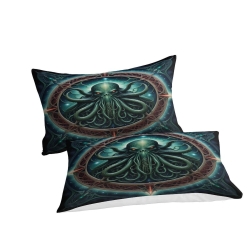 Mythe de l'horreur Cthulhu Housse de Couette Imprimée 3D Douce 3 Pièces Literie Garçons Filles
