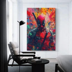 Marvel Deadpool Peinture sur toile sans cadre, impressions posters art mural pour déco maison chambre bureau